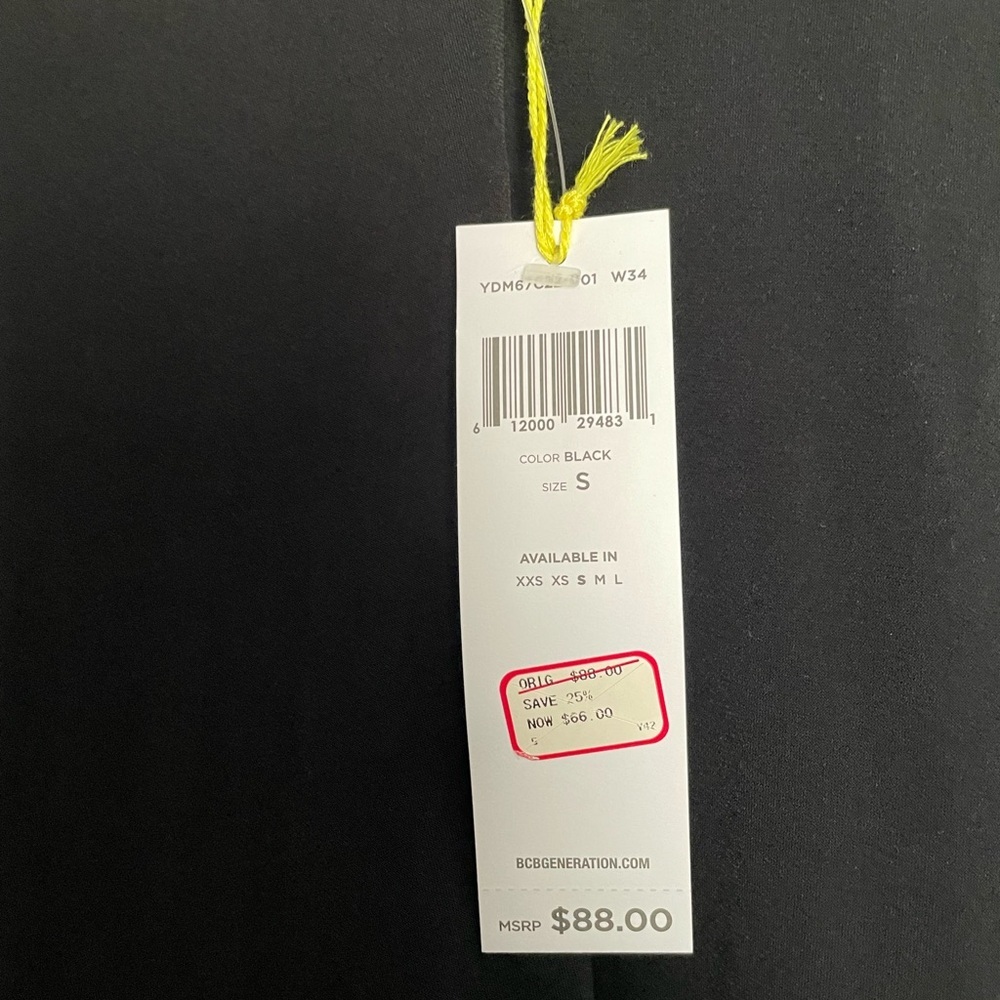 BCBGeneration Elegant Black Gathered Mini Dress F… - image 4